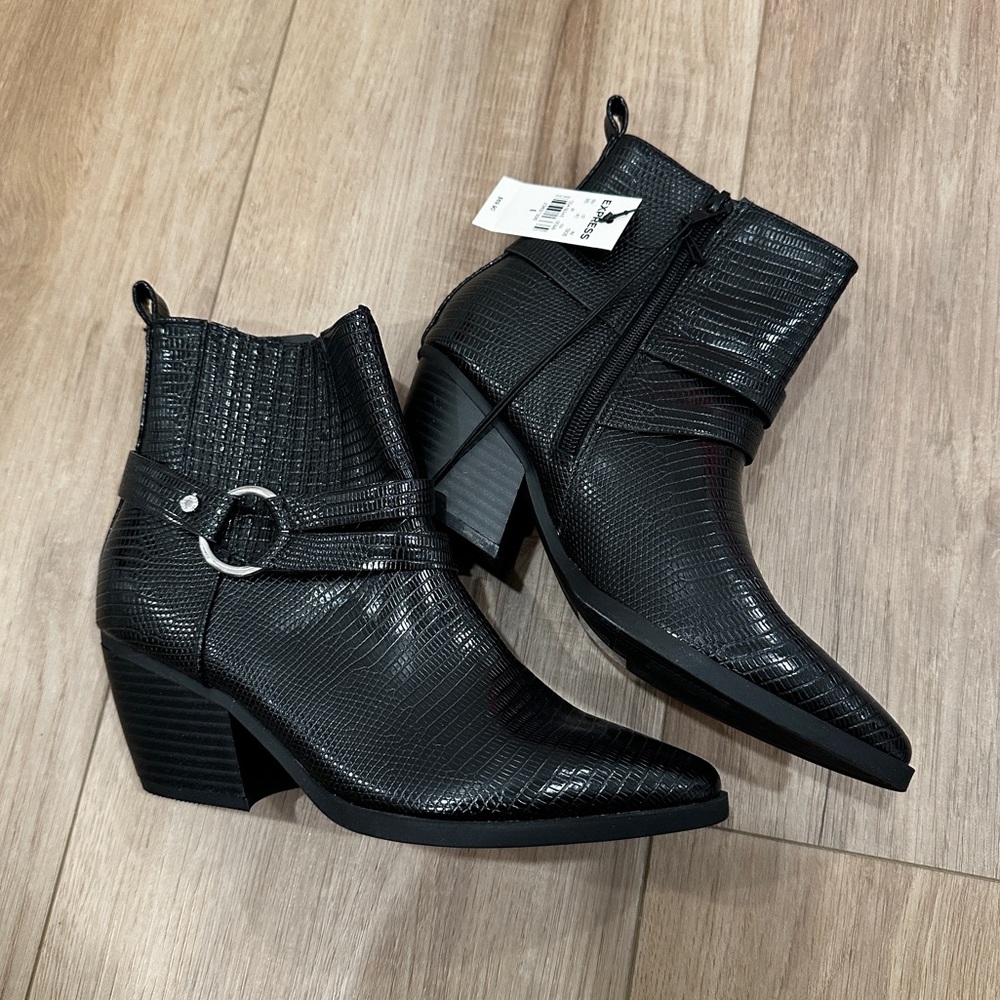Express Black Booties